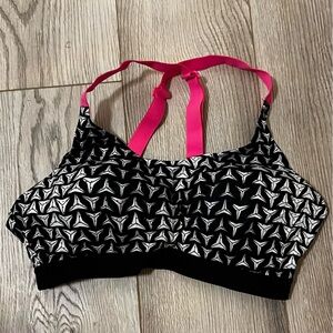 Victoria's Secret Black and Pink Sports Bra, 34C